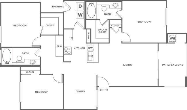 Hickory 1221 1221 floor plan