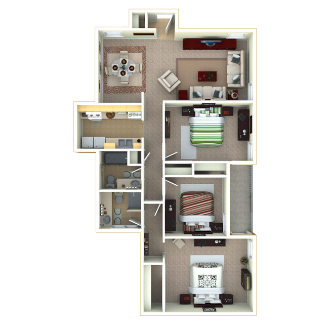 Unit 683A 674A floor plan