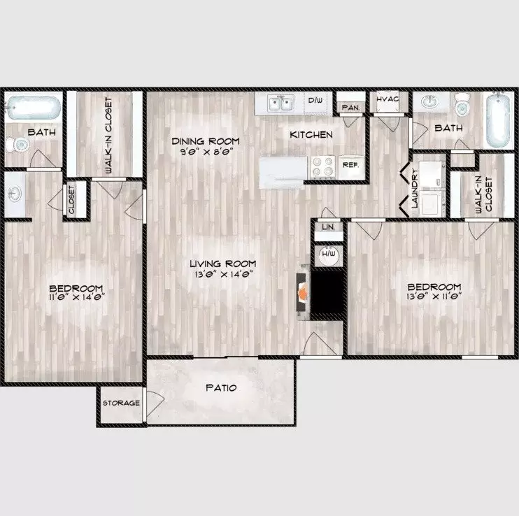 Unit 6610 6610 floor plan