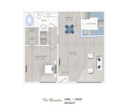 1x1 Classic 317 floor plan