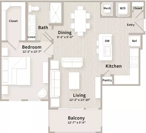 Unit 5109 5109 floor plan
