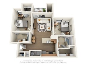2x2 Private floor plan
