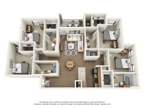 4x4 Lock off floor plan