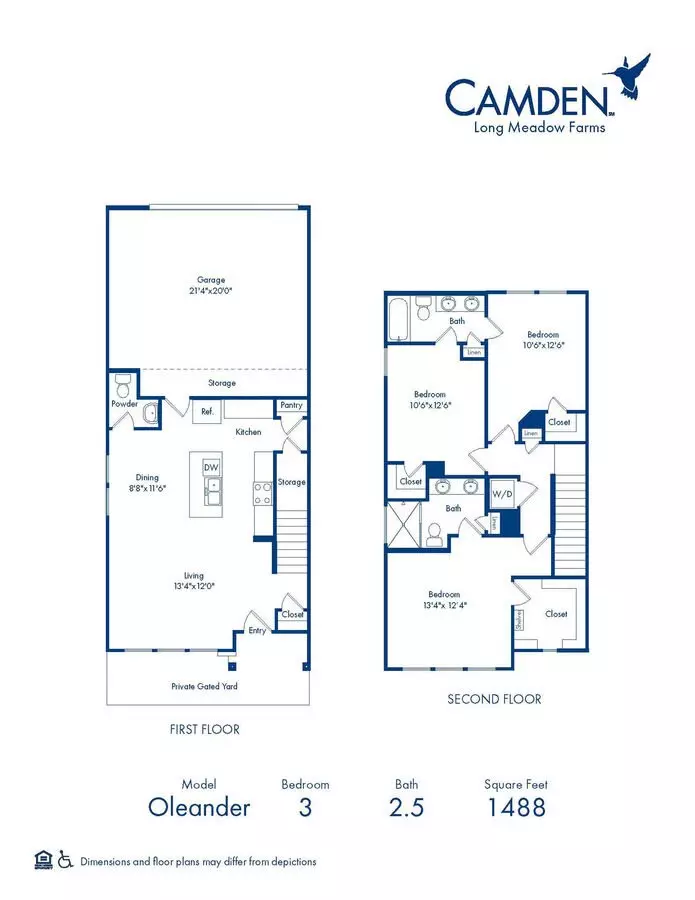 3 Beds • 2 Bath 255 floor plan