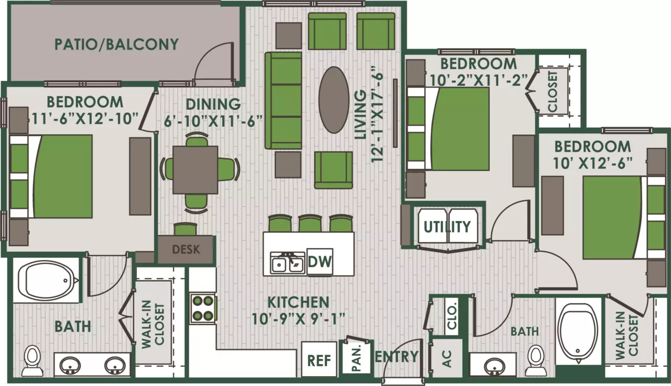 Unit 13201 13201 floor plan