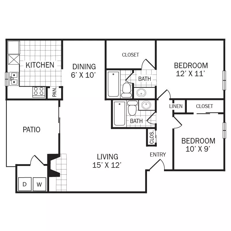 Unit 1101 1101 floor plan