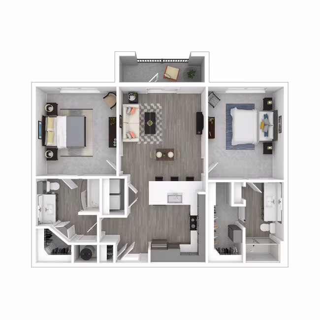 2 Beds • 2 Bath 2404 floor plan