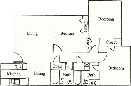 Unit - - floor plan