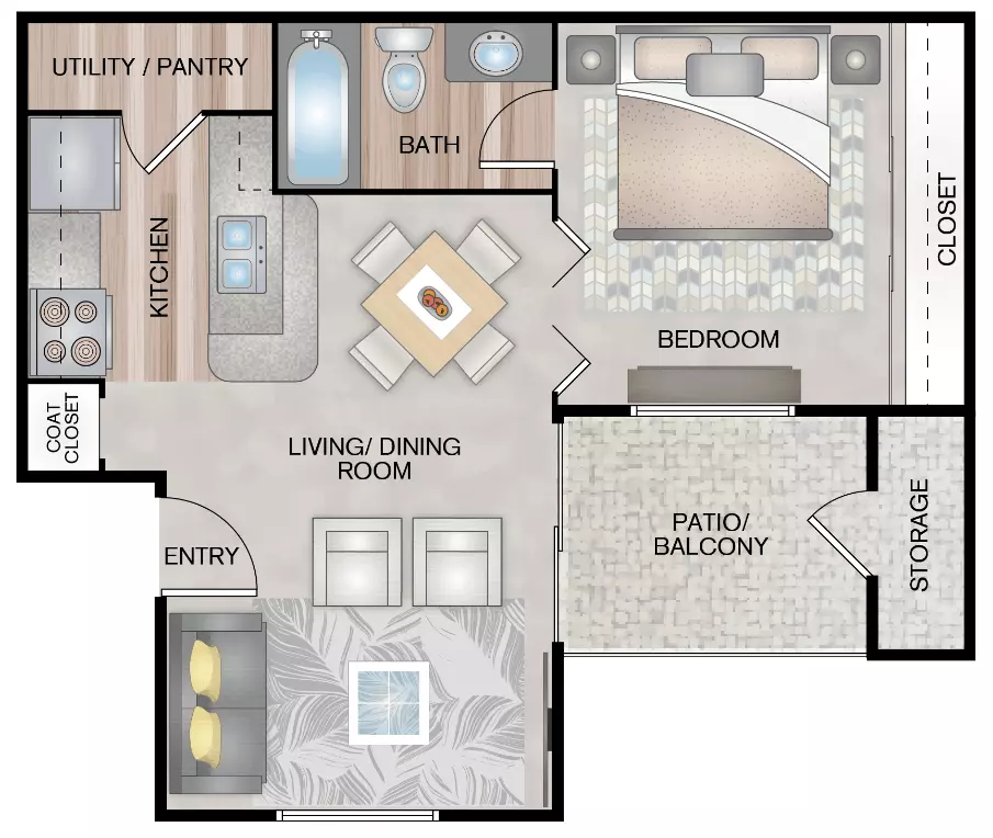 Unit 1038 1621 floor plan