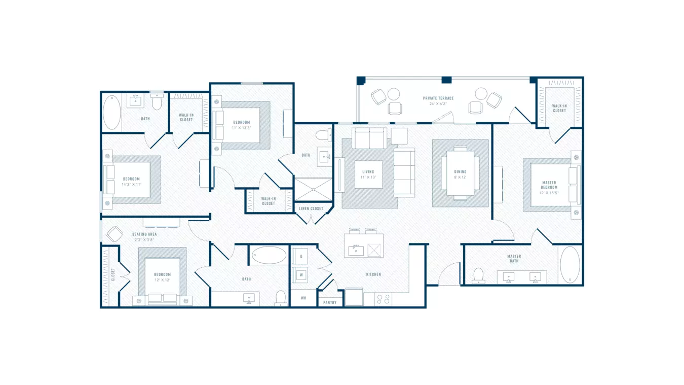 4 Beds • 4 Bath 4305 floor plan
