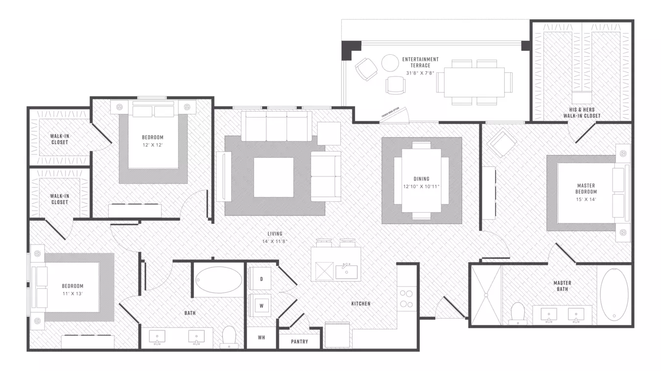 3 Beds • 2 Bath 6205 floor plan