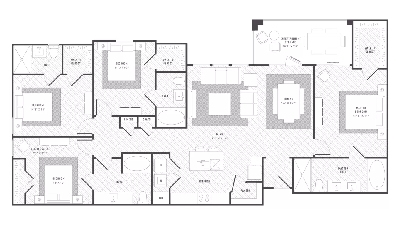 4 Beds • 4 Bath 4401 floor plan
