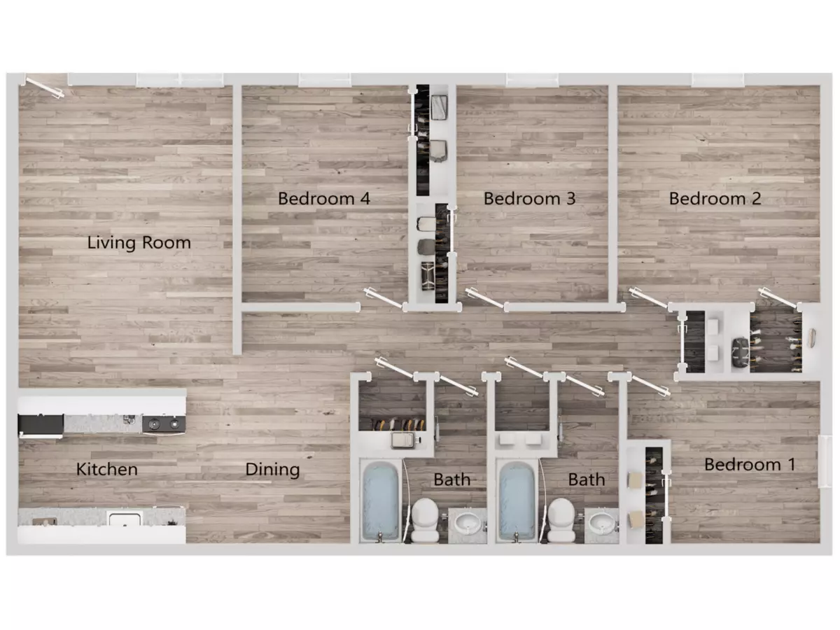 Unit 561C 561C floor plan
