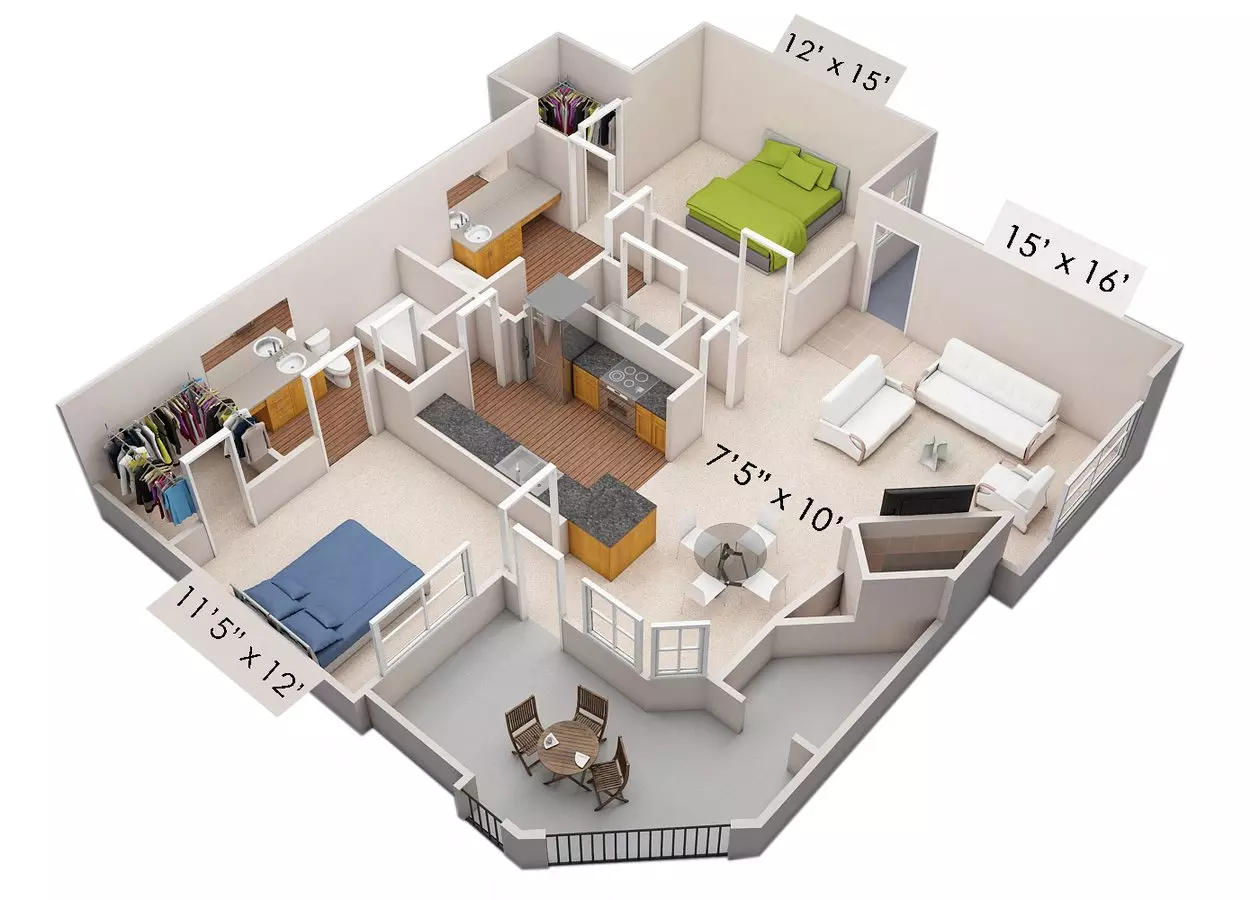 Unit 2083 2083 floor plan