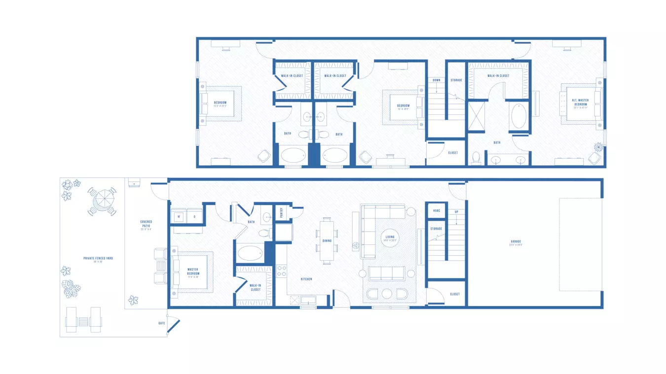 4 Beds • 4 Bath 602A floor plan