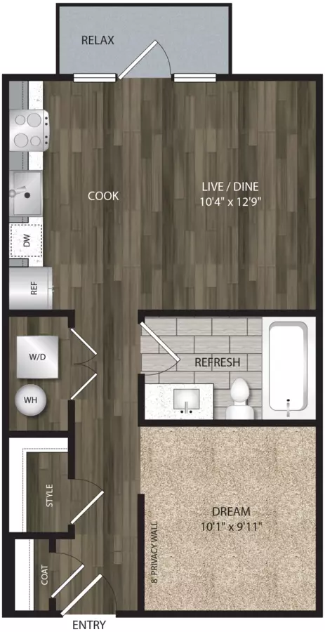 Unit 1409D 1409D floor plan