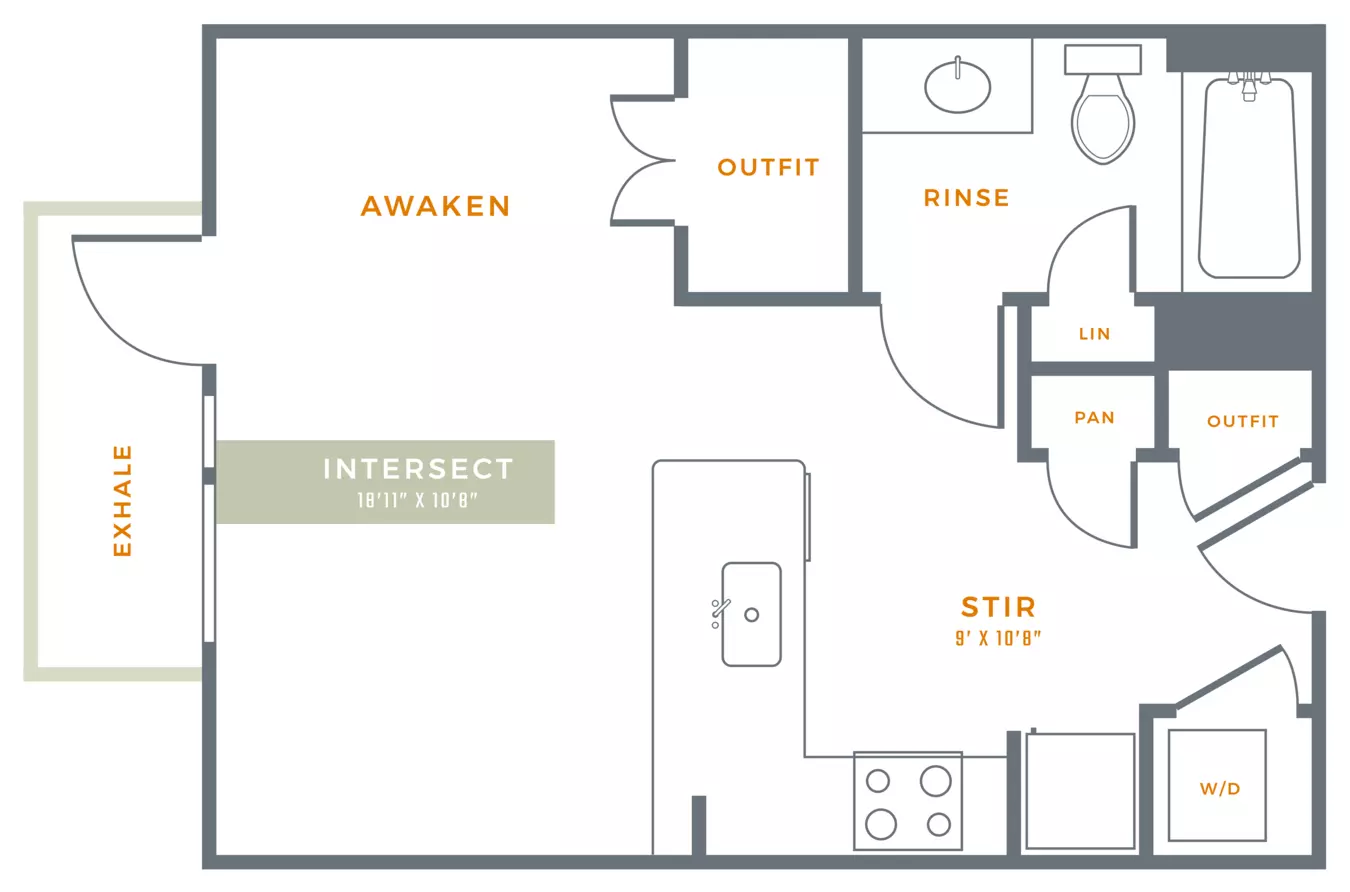 Studio • 1 Bath 3079 floor plan
