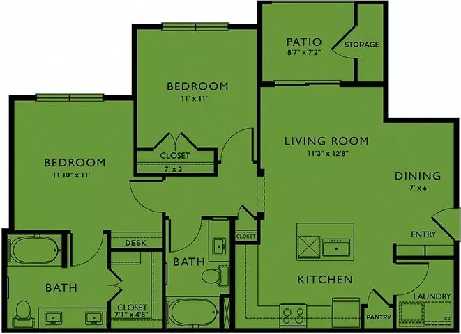 Unit 0417 1331 floor plan