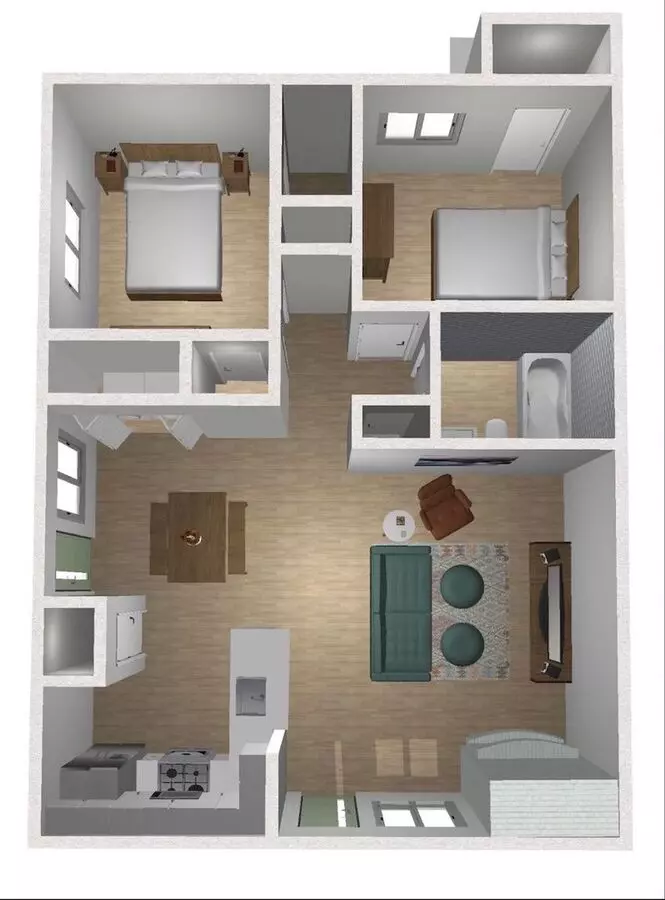 Unit C 5802C floor plan