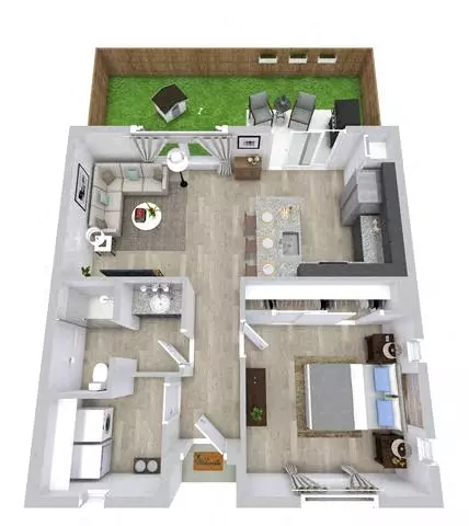 The Alcove 407 floor plan