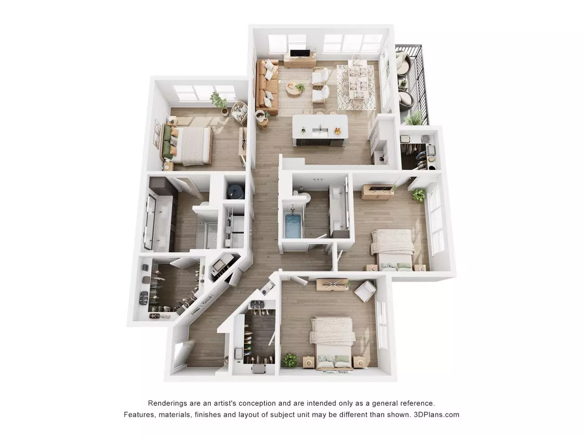 3 Beds • 2 Bath 9212 floor plan