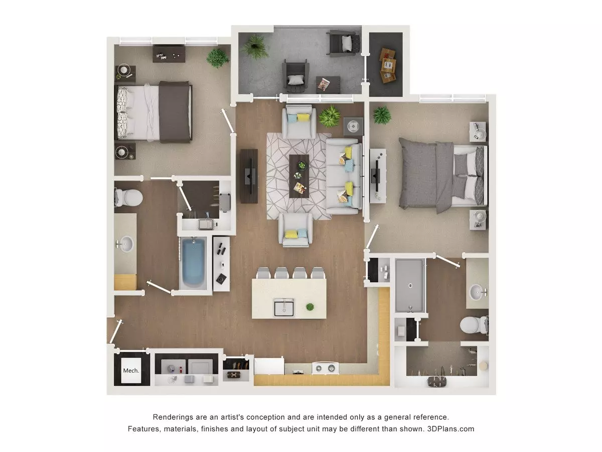Unit 9204 6104 floor plan