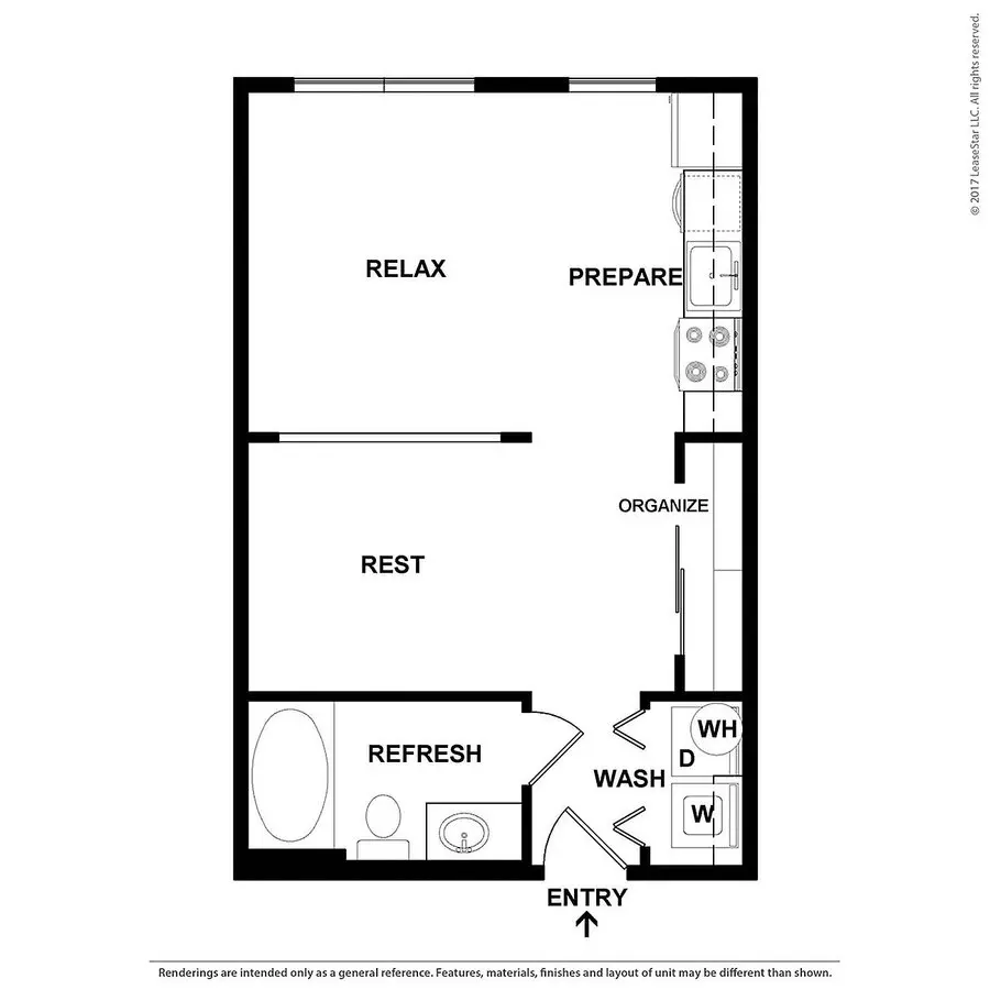 Studio • 1 Bath 6310 floor plan