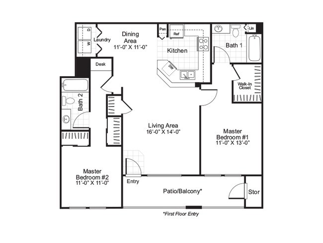 Barcelona 343 floor plan