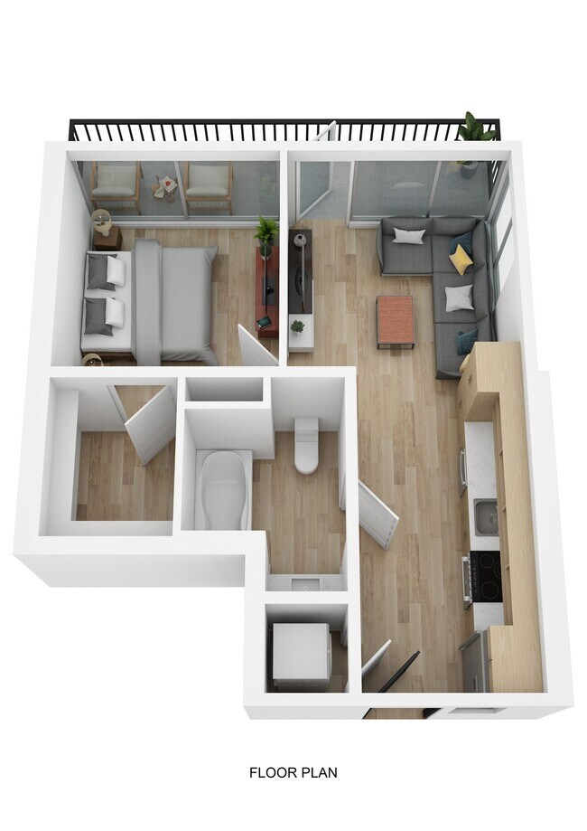 1 Bed • 1 Bath 204 floor plan