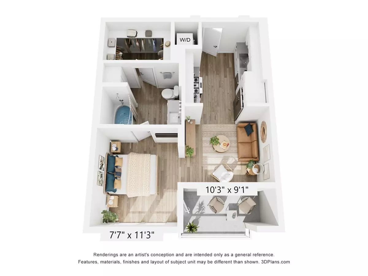 Studio • 1 Bath 153 floor plan