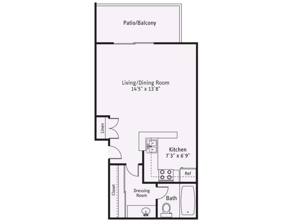 Unit 00F-F208 00F-F208 floor plan