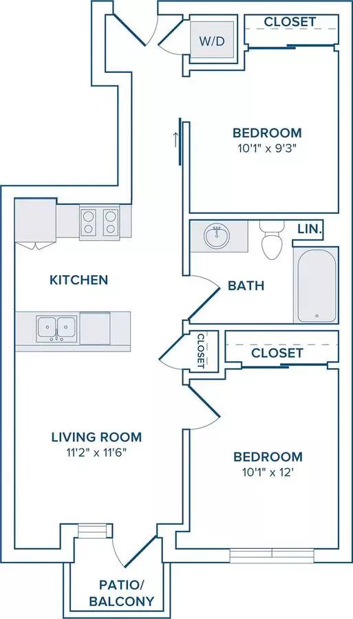 Unit 208 208 floor plan