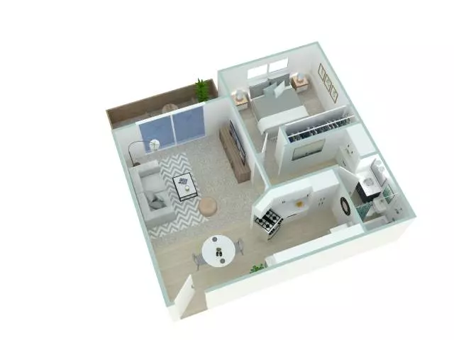1 Bed • 1 Bath 313 floor plan