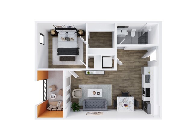 1 Bed • 1 Bath 405 floor plan