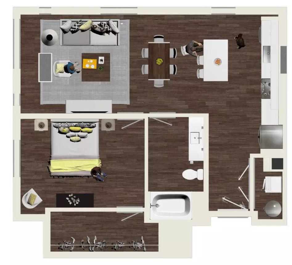 Unit 1306 1306 floor plan