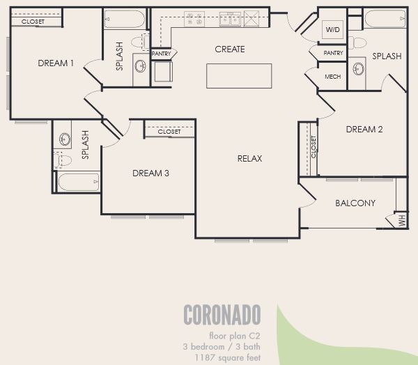 Unit - - floor plan