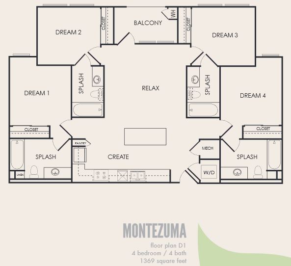 Unit - - floor plan