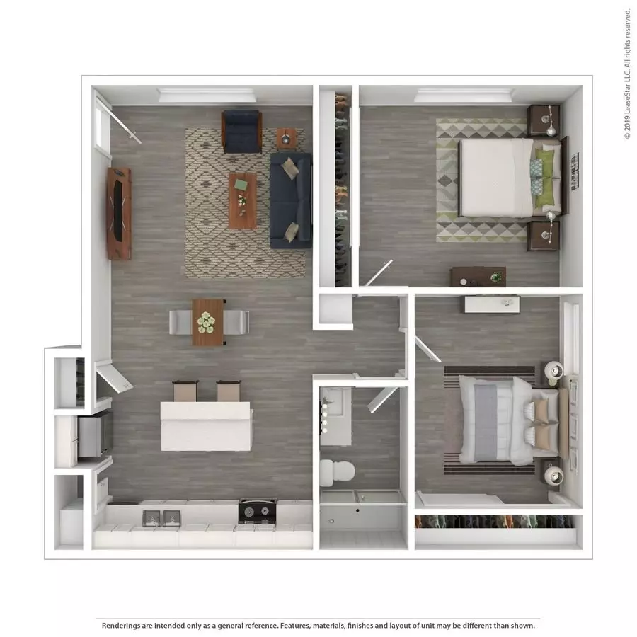 2 Bedroom 4085-15 floor plan
