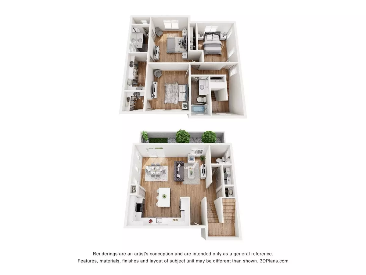 3 Beds • 2 Bath 221 floor plan