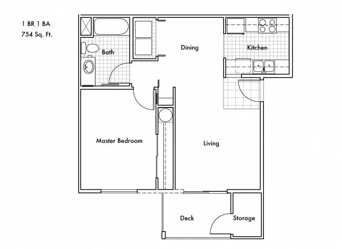 Unit - B202 floor plan