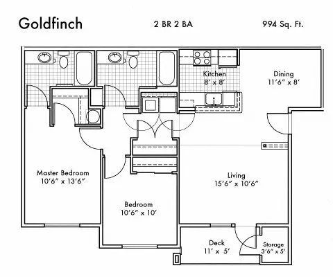 Unit V6 V6 floor plan