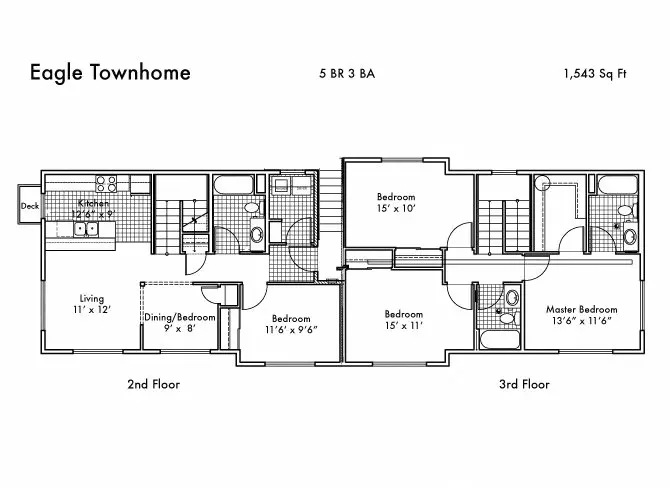 Unit R101 T101 floor plan