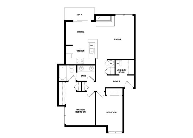 Unit D102 F201 floor plan