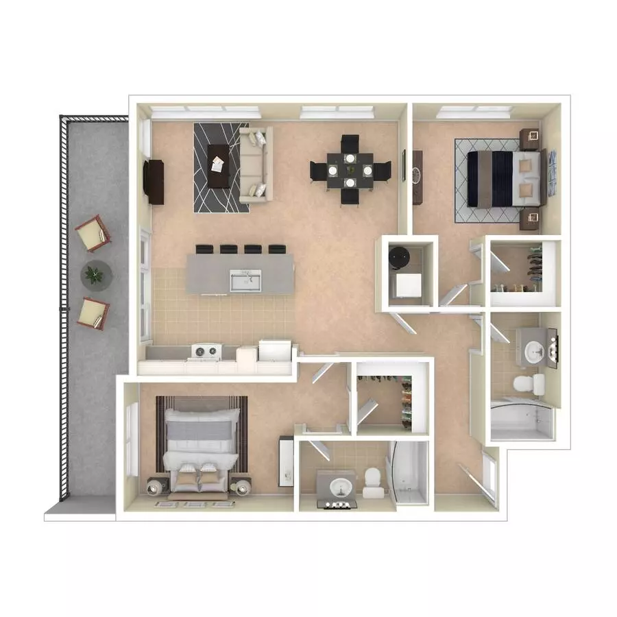 Unit F102 F102 floor plan