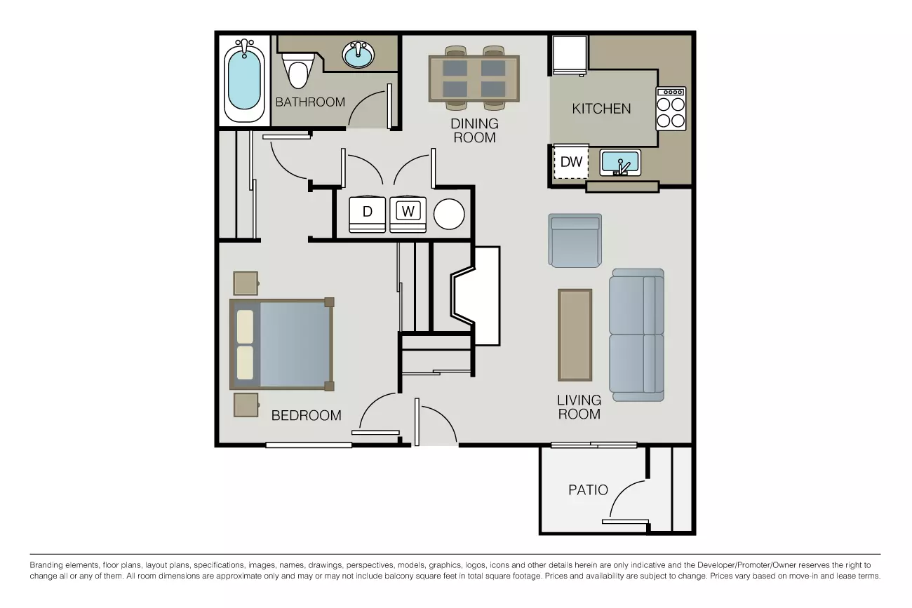 Unit J203 G106 floor plan