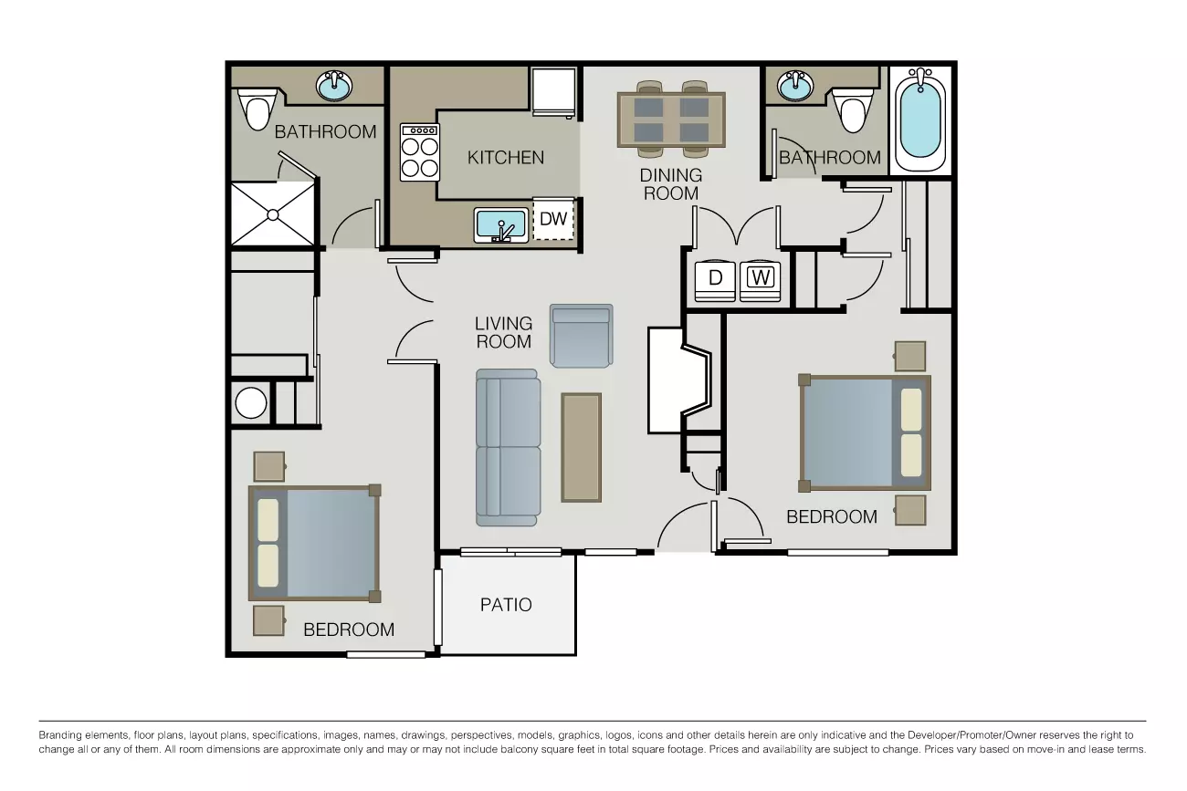 Unit C202 N107 floor plan