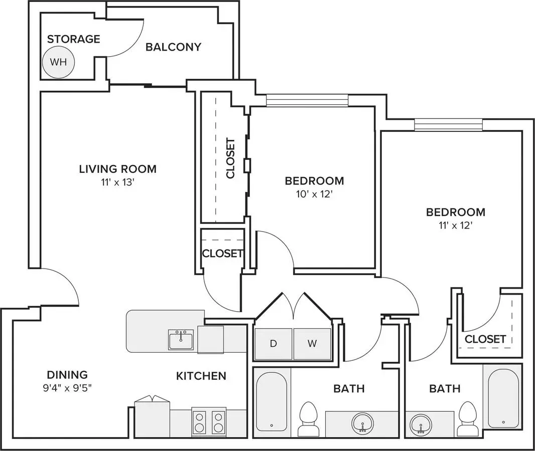 Unit D202 D202 floor plan