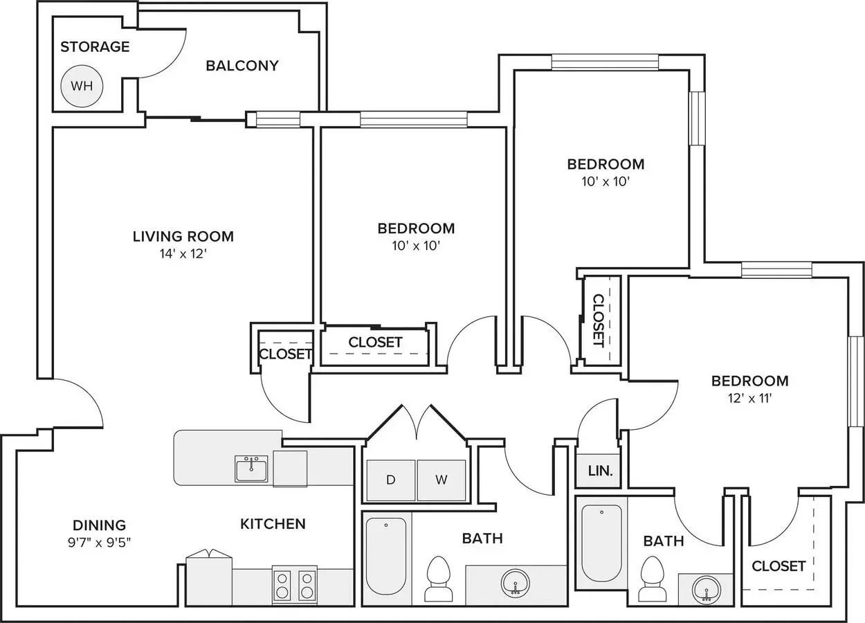 Unit E404 E404 floor plan