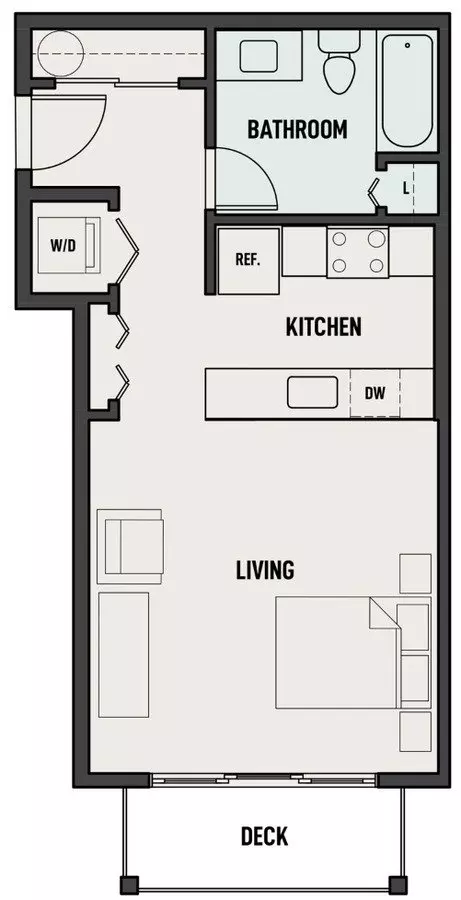 Studio • 1 Bath G-112 floor plan