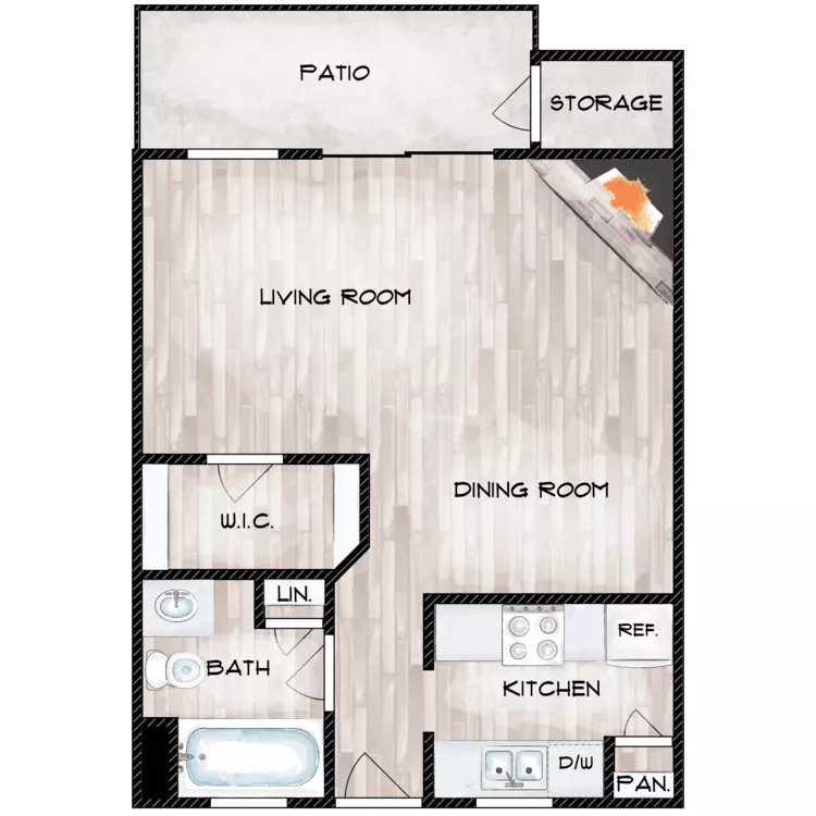 Unit F202 F202 floor plan
